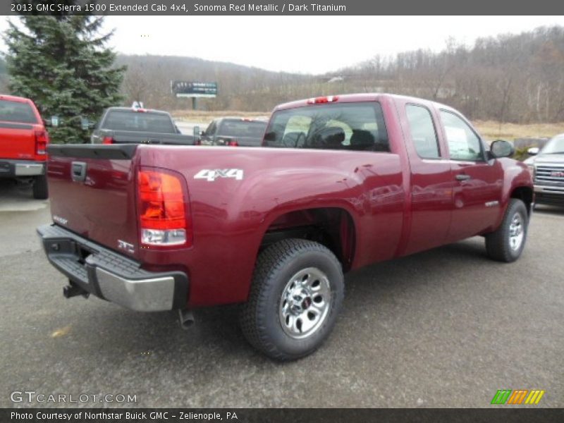 Sonoma Red Metallic / Dark Titanium 2013 GMC Sierra 1500 Extended Cab 4x4