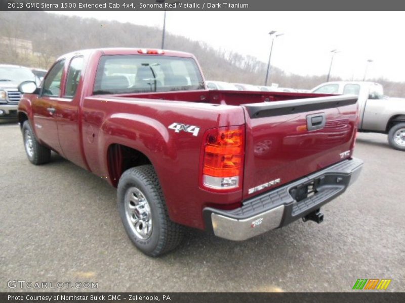 Sonoma Red Metallic / Dark Titanium 2013 GMC Sierra 1500 Extended Cab 4x4
