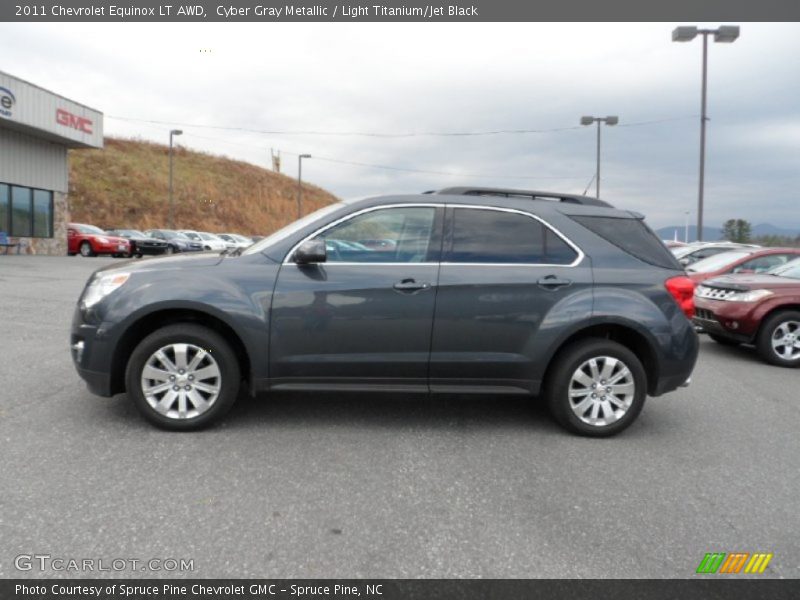 Cyber Gray Metallic / Light Titanium/Jet Black 2011 Chevrolet Equinox LT AWD