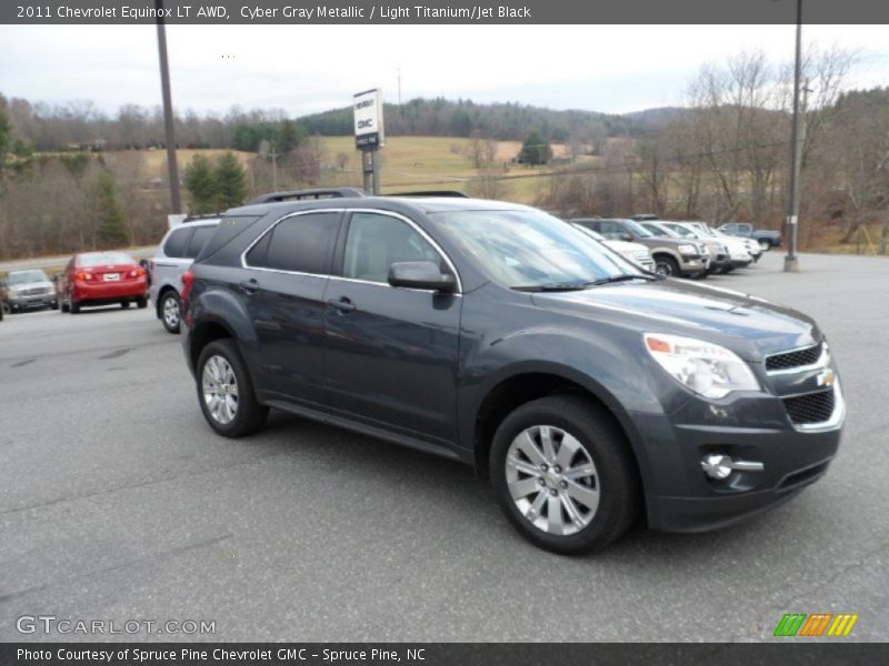 Cyber Gray Metallic / Light Titanium/Jet Black 2011 Chevrolet Equinox LT AWD