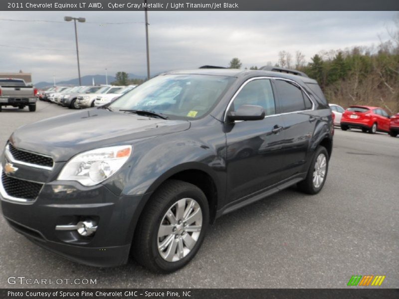 Cyber Gray Metallic / Light Titanium/Jet Black 2011 Chevrolet Equinox LT AWD