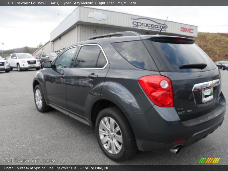 Cyber Gray Metallic / Light Titanium/Jet Black 2011 Chevrolet Equinox LT AWD