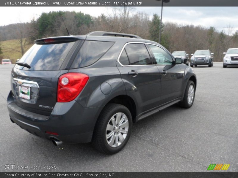 Cyber Gray Metallic / Light Titanium/Jet Black 2011 Chevrolet Equinox LT AWD