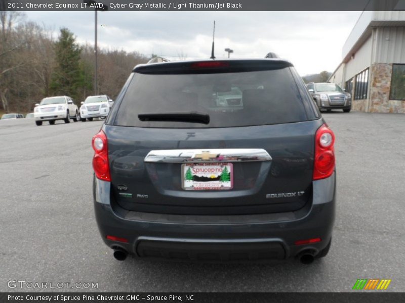 Cyber Gray Metallic / Light Titanium/Jet Black 2011 Chevrolet Equinox LT AWD