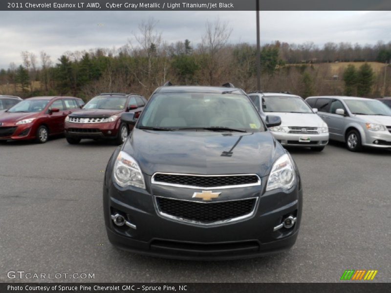 Cyber Gray Metallic / Light Titanium/Jet Black 2011 Chevrolet Equinox LT AWD