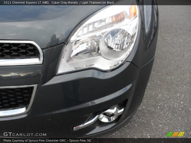 Cyber Gray Metallic / Light Titanium/Jet Black 2011 Chevrolet Equinox LT AWD
