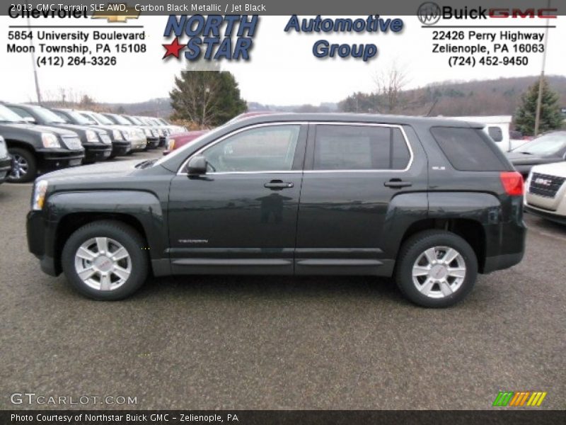 Carbon Black Metallic / Jet Black 2013 GMC Terrain SLE AWD