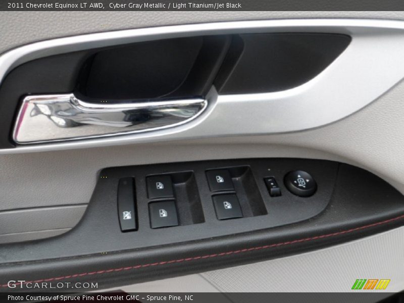 Cyber Gray Metallic / Light Titanium/Jet Black 2011 Chevrolet Equinox LT AWD