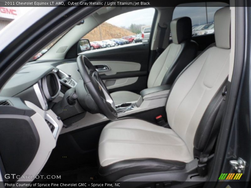 Cyber Gray Metallic / Light Titanium/Jet Black 2011 Chevrolet Equinox LT AWD