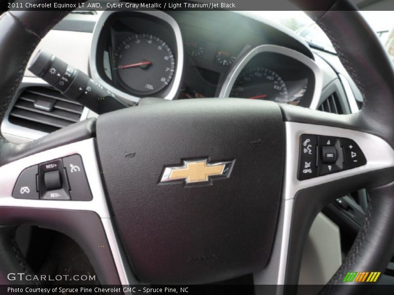 Cyber Gray Metallic / Light Titanium/Jet Black 2011 Chevrolet Equinox LT AWD