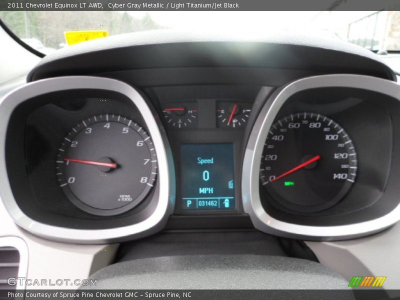 Cyber Gray Metallic / Light Titanium/Jet Black 2011 Chevrolet Equinox LT AWD