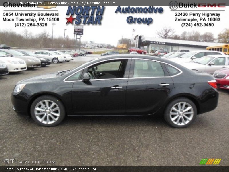 Carbon Black Metallic / Medium Titanium 2013 Buick Verano FWD