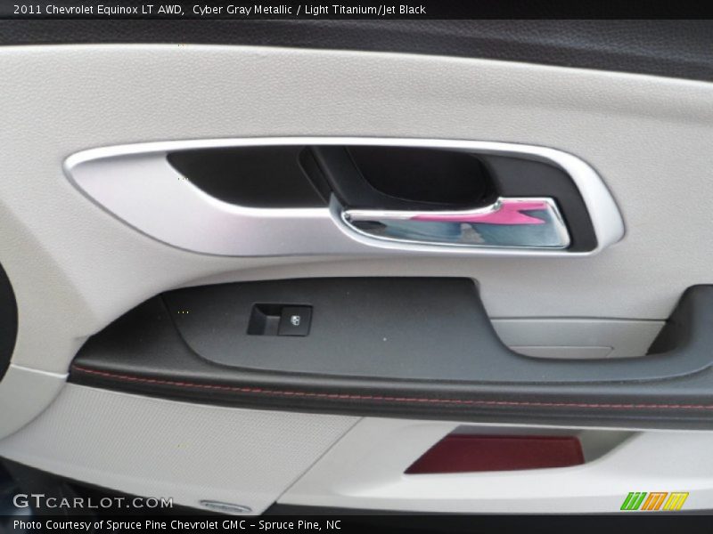 Cyber Gray Metallic / Light Titanium/Jet Black 2011 Chevrolet Equinox LT AWD