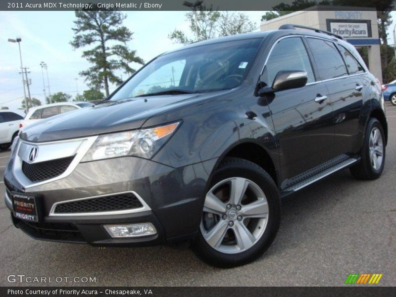 Grigio Metallic / Ebony 2011 Acura MDX Technology