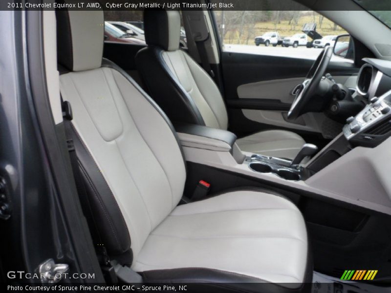 Cyber Gray Metallic / Light Titanium/Jet Black 2011 Chevrolet Equinox LT AWD