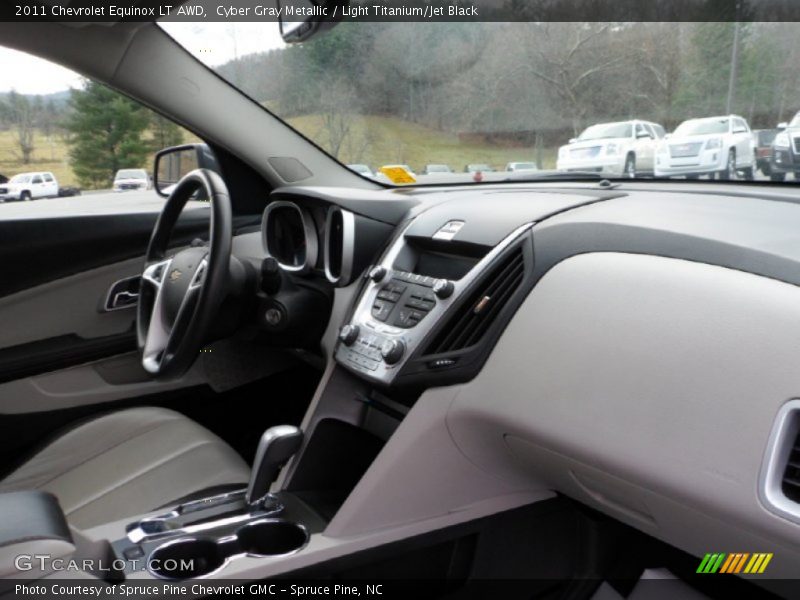 Cyber Gray Metallic / Light Titanium/Jet Black 2011 Chevrolet Equinox LT AWD