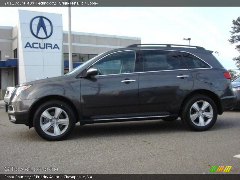 Grigio Metallic / Ebony 2011 Acura MDX Technology