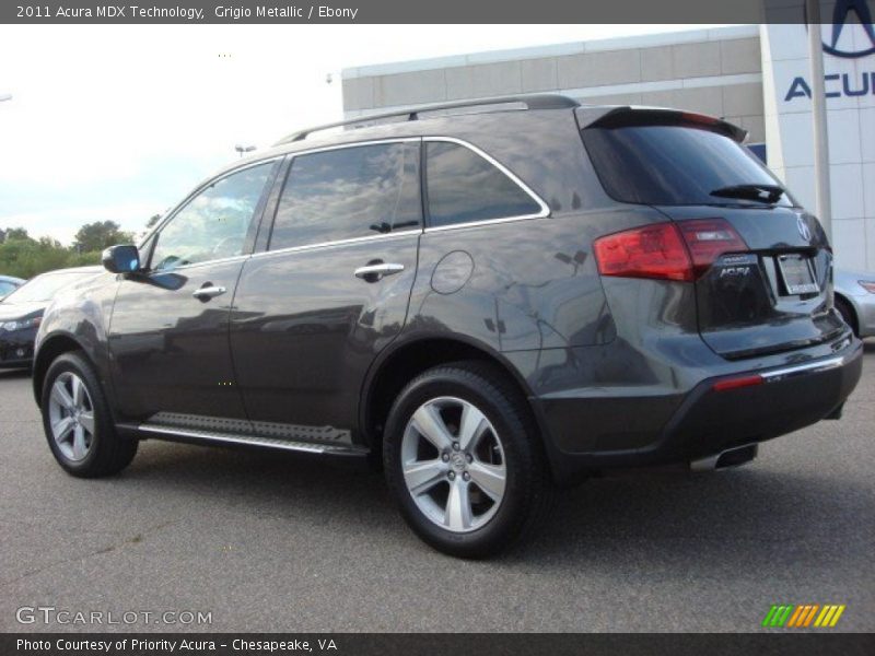 Grigio Metallic / Ebony 2011 Acura MDX Technology