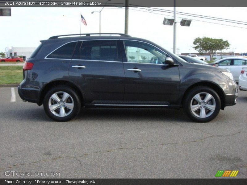 Grigio Metallic / Ebony 2011 Acura MDX Technology