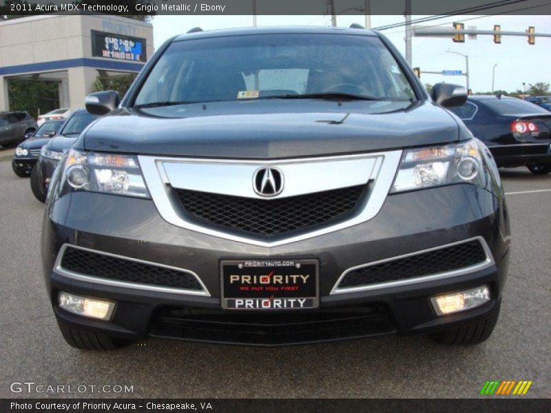 Grigio Metallic / Ebony 2011 Acura MDX Technology