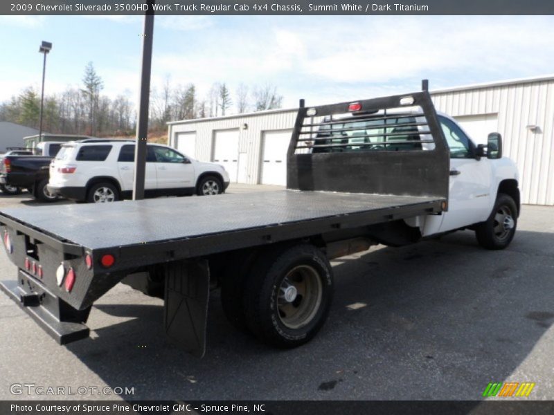 Summit White / Dark Titanium 2009 Chevrolet Silverado 3500HD Work Truck Regular Cab 4x4 Chassis