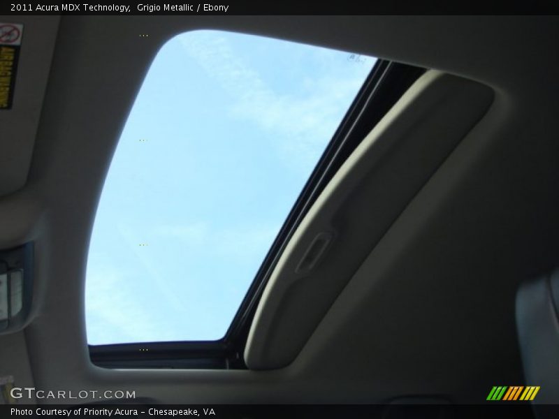 Grigio Metallic / Ebony 2011 Acura MDX Technology