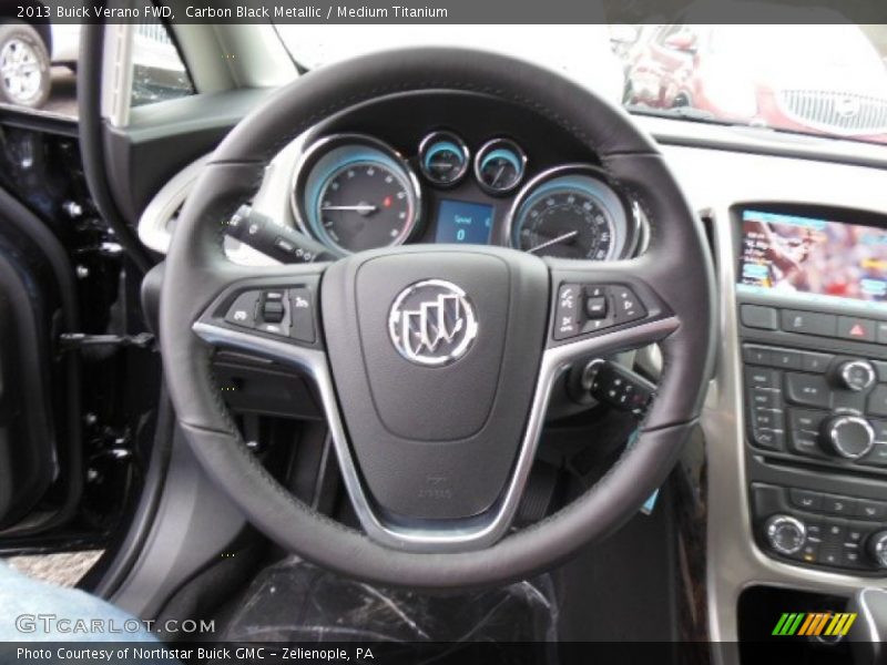 Carbon Black Metallic / Medium Titanium 2013 Buick Verano FWD
