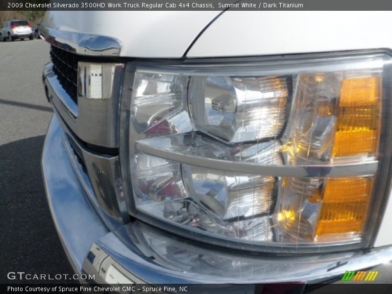 Summit White / Dark Titanium 2009 Chevrolet Silverado 3500HD Work Truck Regular Cab 4x4 Chassis