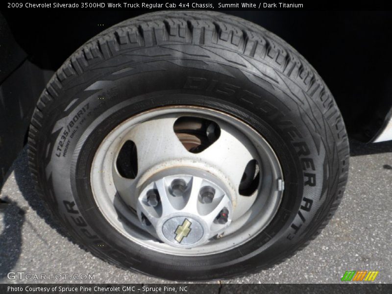 Summit White / Dark Titanium 2009 Chevrolet Silverado 3500HD Work Truck Regular Cab 4x4 Chassis