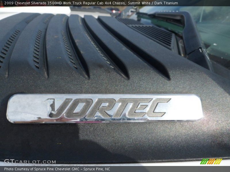 Summit White / Dark Titanium 2009 Chevrolet Silverado 3500HD Work Truck Regular Cab 4x4 Chassis