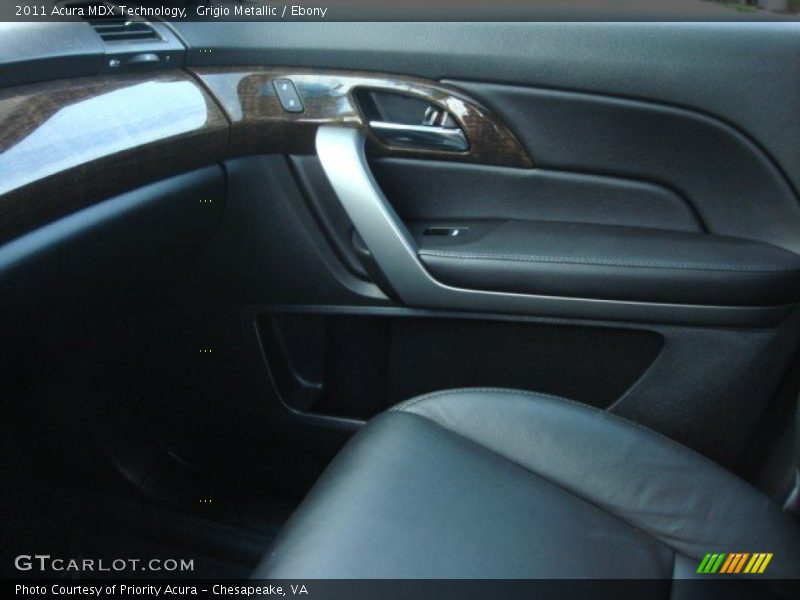 Grigio Metallic / Ebony 2011 Acura MDX Technology