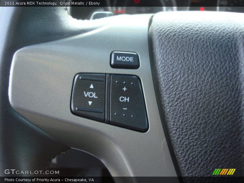 Grigio Metallic / Ebony 2011 Acura MDX Technology