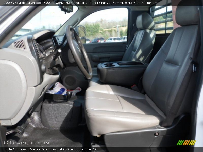 Summit White / Dark Titanium 2009 Chevrolet Silverado 3500HD Work Truck Regular Cab 4x4 Chassis