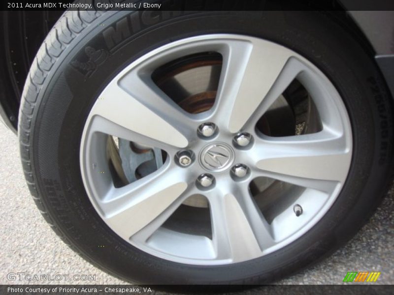 Grigio Metallic / Ebony 2011 Acura MDX Technology