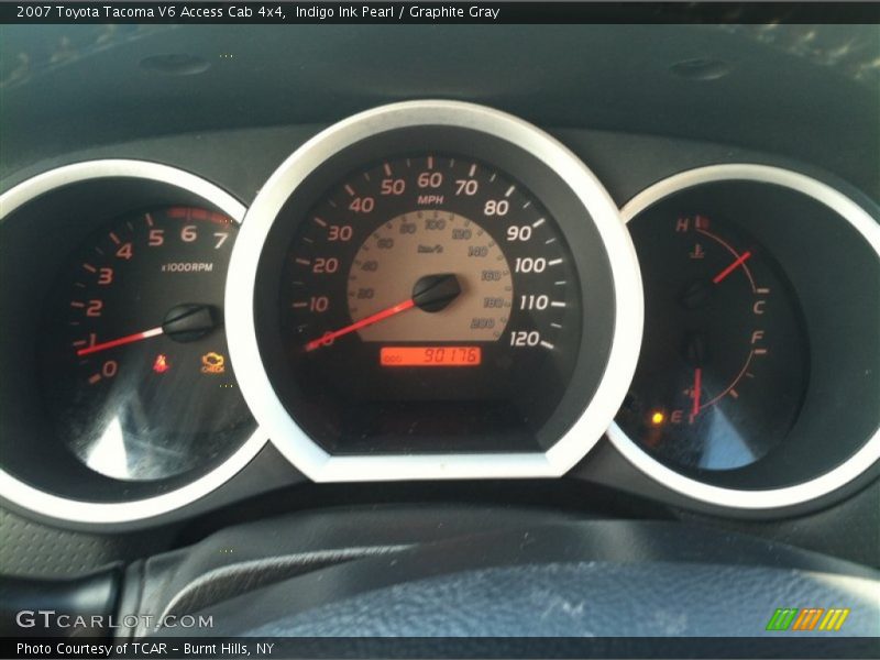 Indigo Ink Pearl / Graphite Gray 2007 Toyota Tacoma V6 Access Cab 4x4