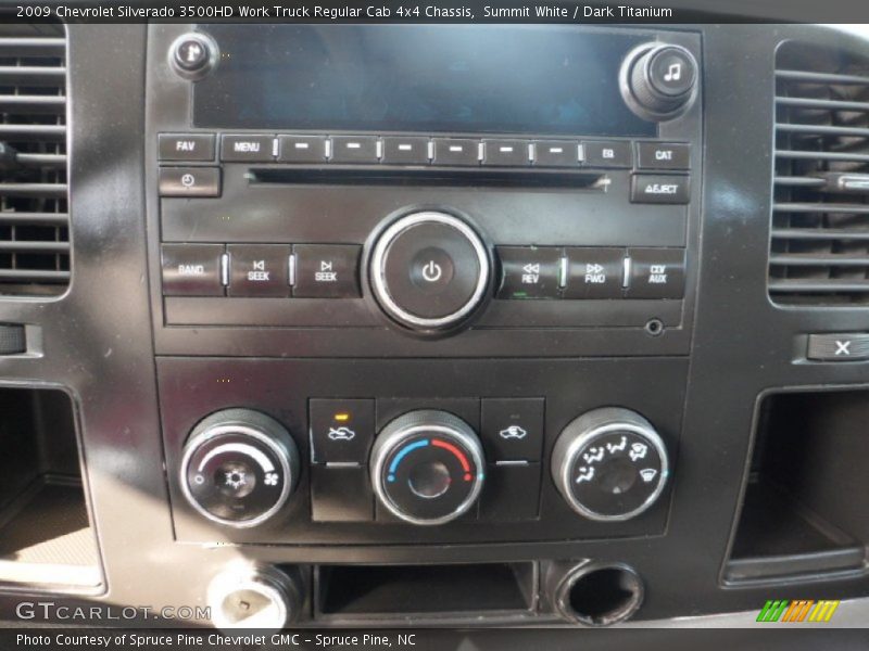 Summit White / Dark Titanium 2009 Chevrolet Silverado 3500HD Work Truck Regular Cab 4x4 Chassis
