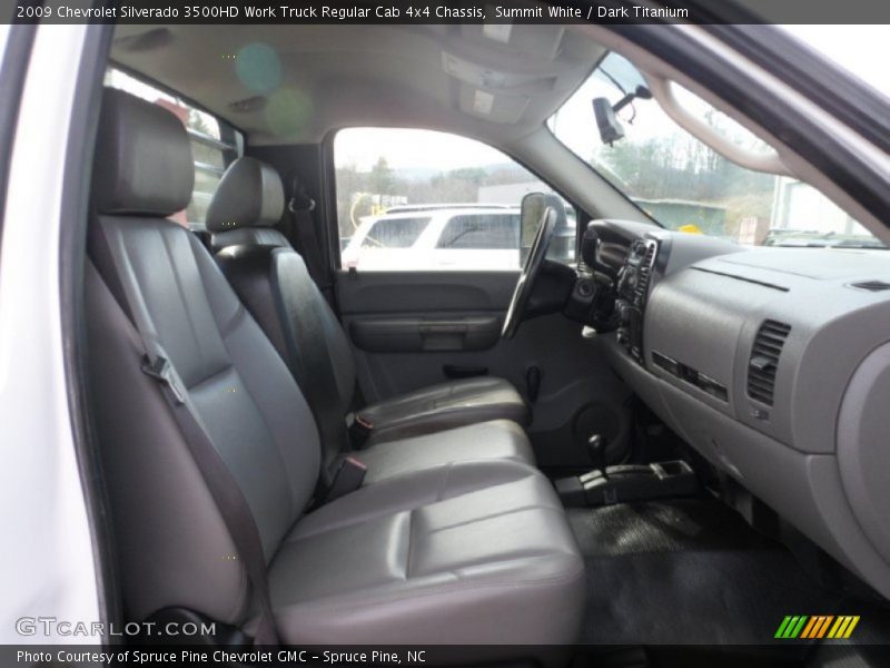 Summit White / Dark Titanium 2009 Chevrolet Silverado 3500HD Work Truck Regular Cab 4x4 Chassis