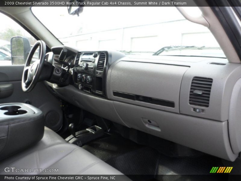 Summit White / Dark Titanium 2009 Chevrolet Silverado 3500HD Work Truck Regular Cab 4x4 Chassis