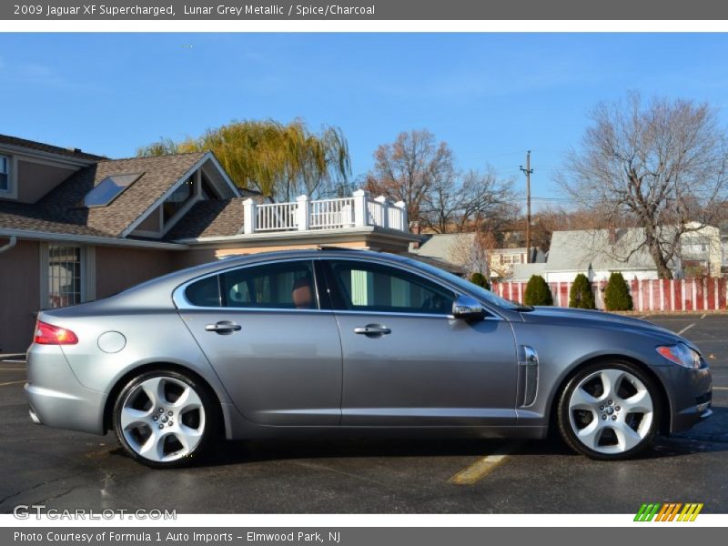 Lunar Grey Metallic / Spice/Charcoal 2009 Jaguar XF Supercharged