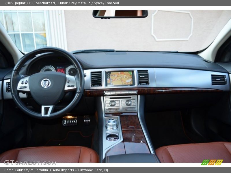 Lunar Grey Metallic / Spice/Charcoal 2009 Jaguar XF Supercharged