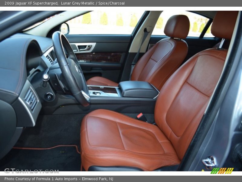 Lunar Grey Metallic / Spice/Charcoal 2009 Jaguar XF Supercharged