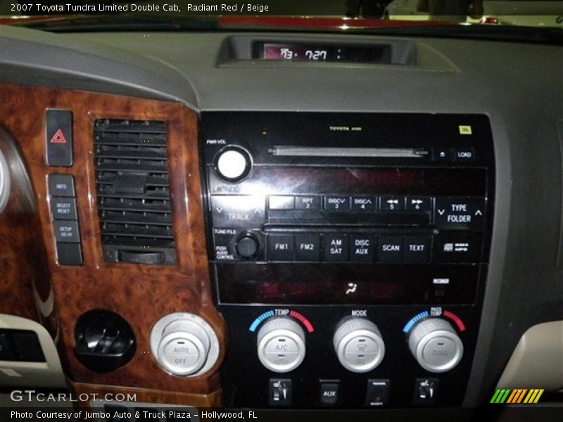 Radiant Red / Beige 2007 Toyota Tundra Limited Double Cab