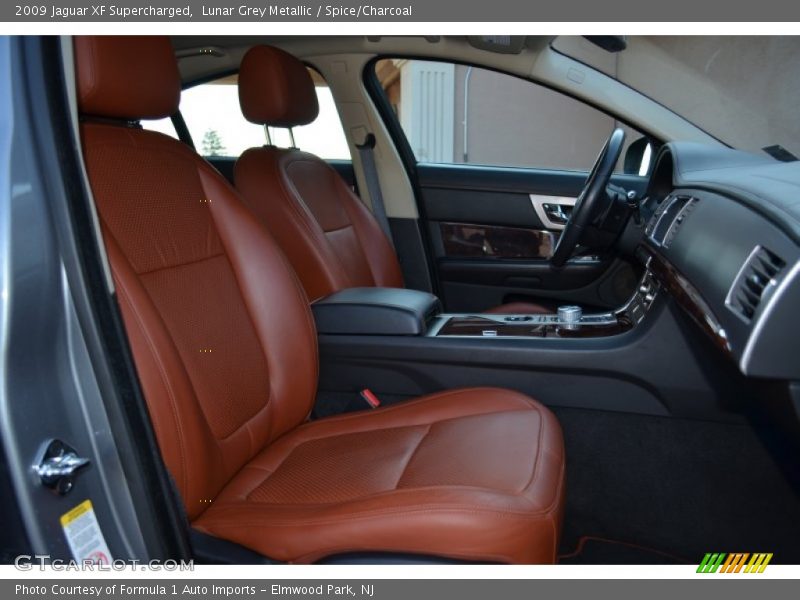 Lunar Grey Metallic / Spice/Charcoal 2009 Jaguar XF Supercharged