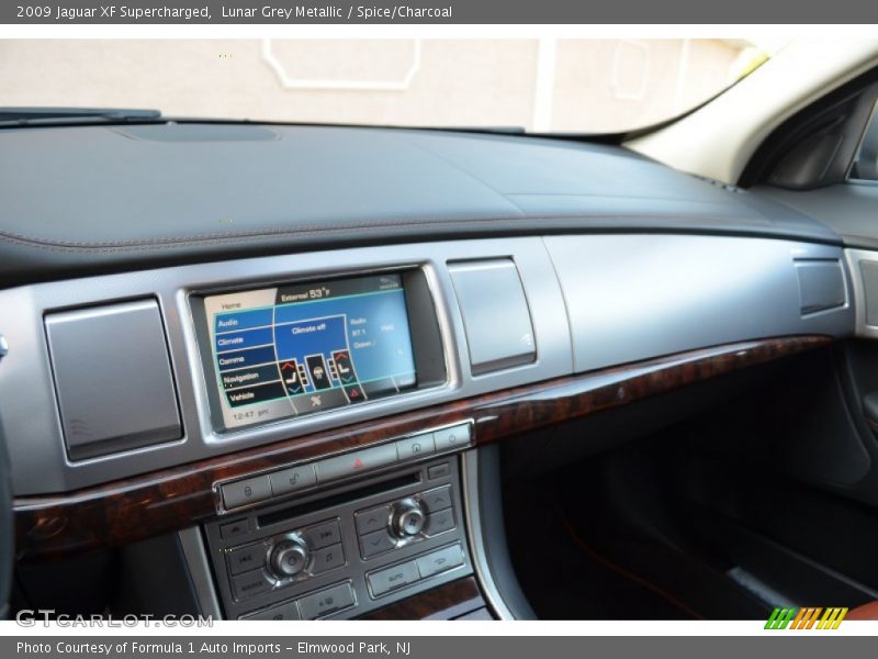 Lunar Grey Metallic / Spice/Charcoal 2009 Jaguar XF Supercharged
