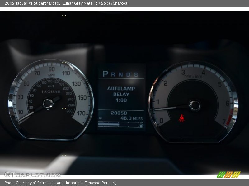 Lunar Grey Metallic / Spice/Charcoal 2009 Jaguar XF Supercharged