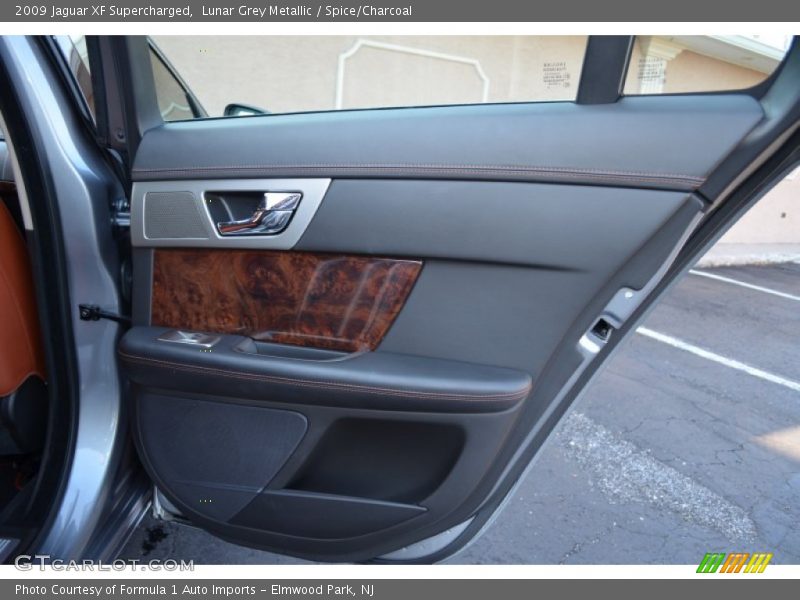Lunar Grey Metallic / Spice/Charcoal 2009 Jaguar XF Supercharged