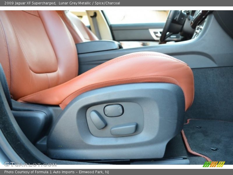 Lunar Grey Metallic / Spice/Charcoal 2009 Jaguar XF Supercharged