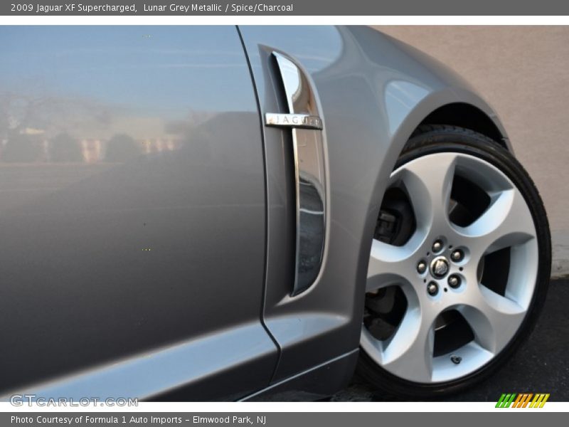 Lunar Grey Metallic / Spice/Charcoal 2009 Jaguar XF Supercharged