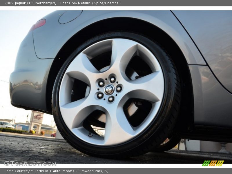Lunar Grey Metallic / Spice/Charcoal 2009 Jaguar XF Supercharged