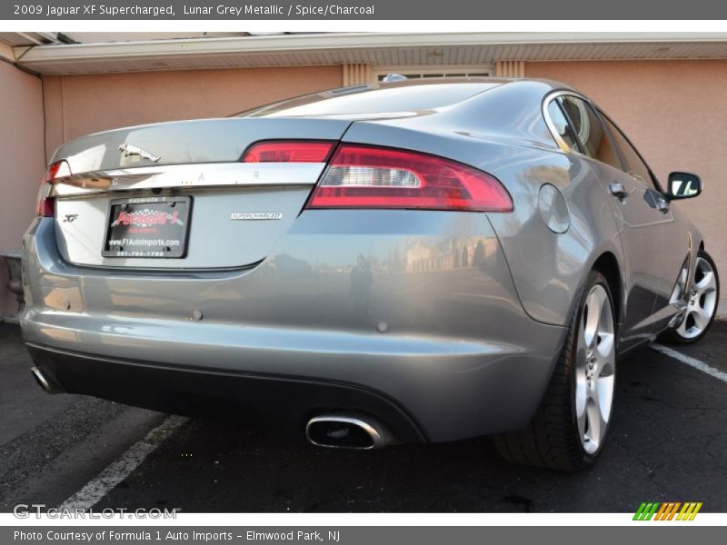 Lunar Grey Metallic / Spice/Charcoal 2009 Jaguar XF Supercharged